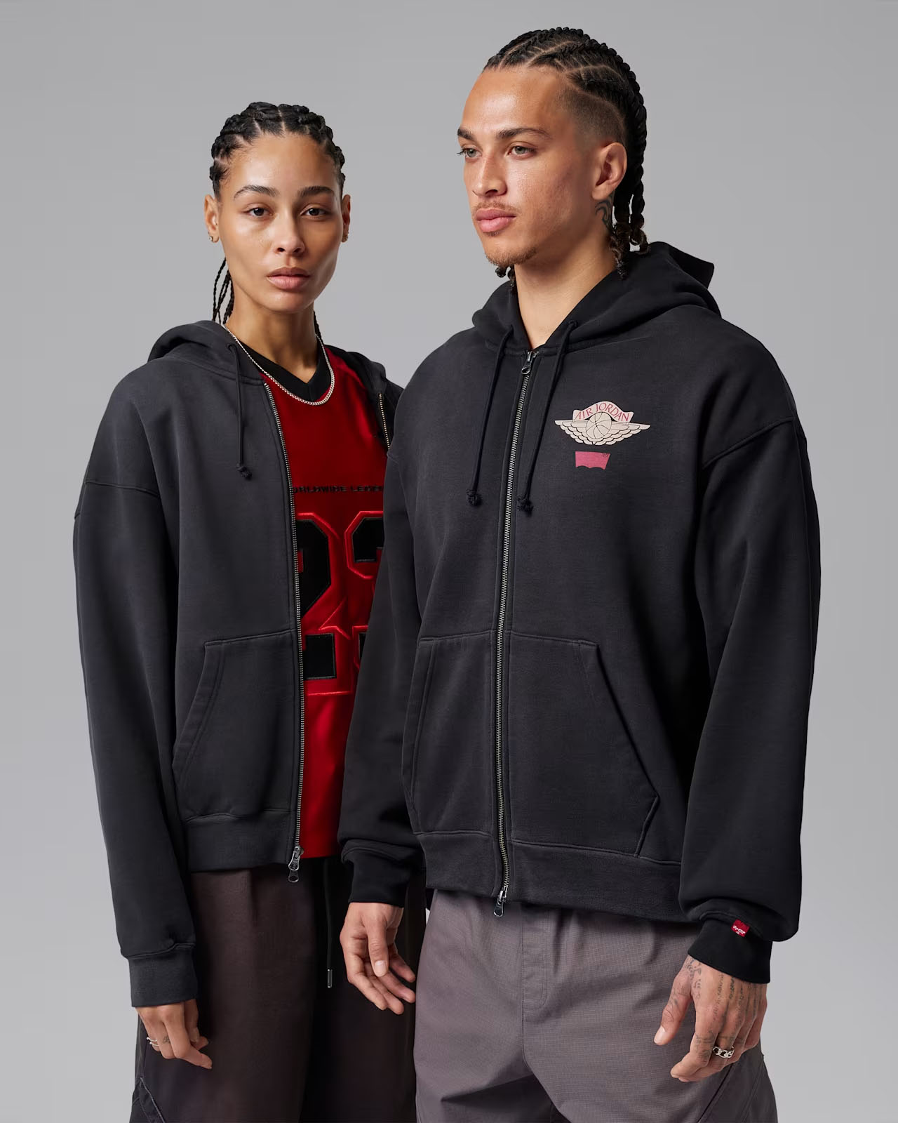 Levis Air Jordan 3 Denim Hoodie 1