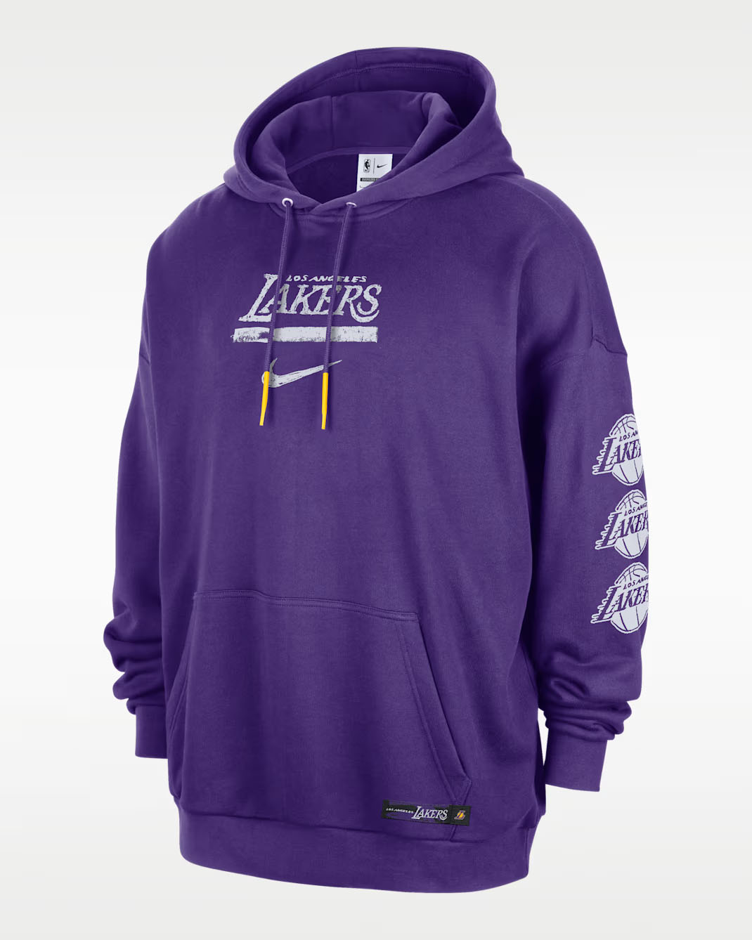 Los Angeles Lakers Courtside Men's Jordan NBA Club Premium Pullover Hoodie 1