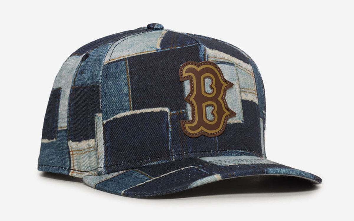 New Era Boston Red Sox A-Frame Denim Patchwork Snapback Hat
