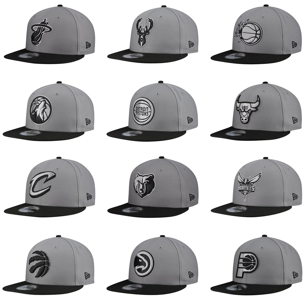 New Era Core Logo Storm Gray Two-Tone 9FIFTY Snapback Hats