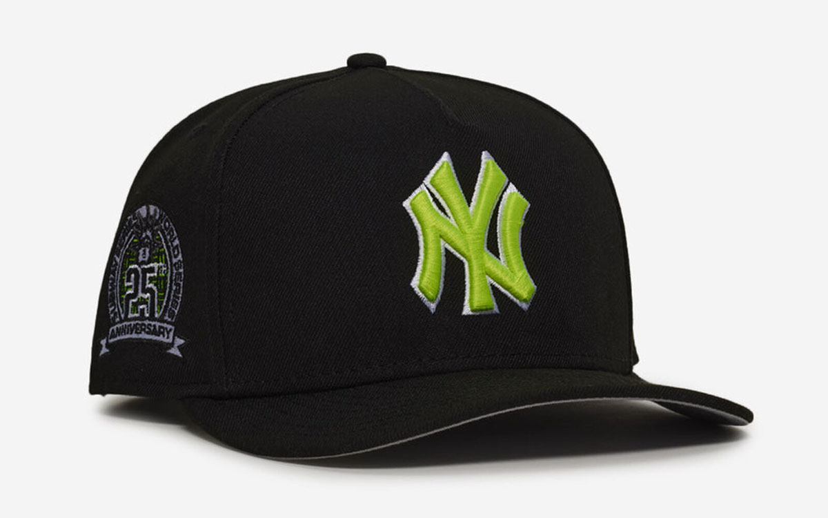 New York Yankees New Era 9FIFTY A Frame Snapback Hat Black Neon Yellow Volt