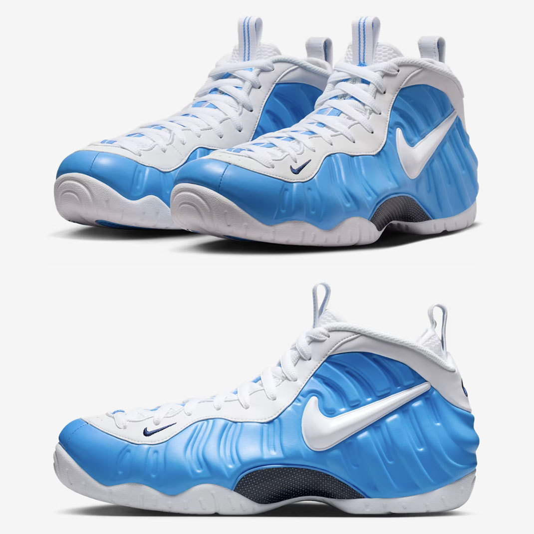 Nike Air Foamposite Pro University Blue White Mens Sneakers HF0794-400