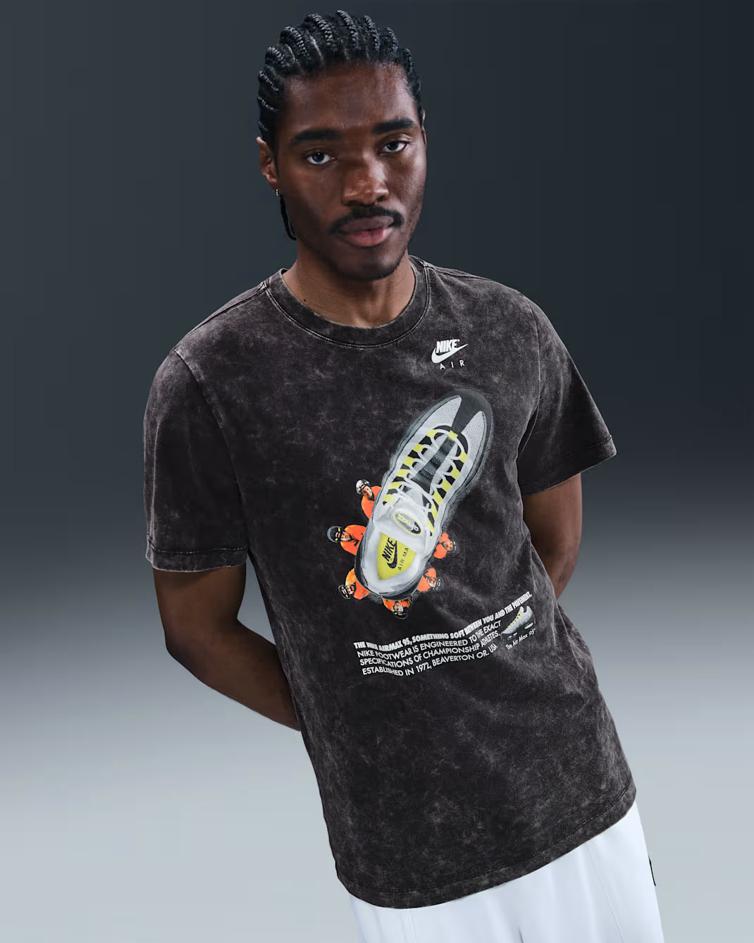 Nike Air Max 95 Neon OG Vintage Wash T Shirt Black