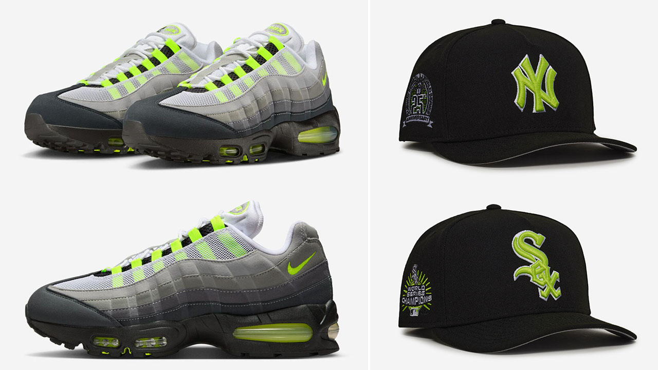 Nike Air Max 95 OG Neon Big Bubble 2026 x New Era 9FIFTY A Frame Hats Snapback Caps