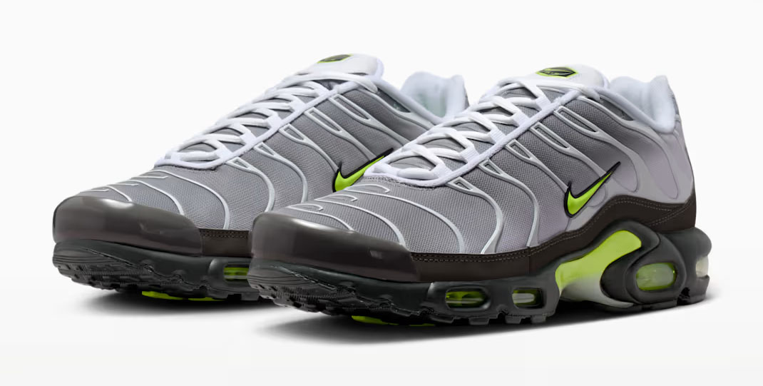 Nike Air Max Plus Neon Yellow Mens Sneakers 1