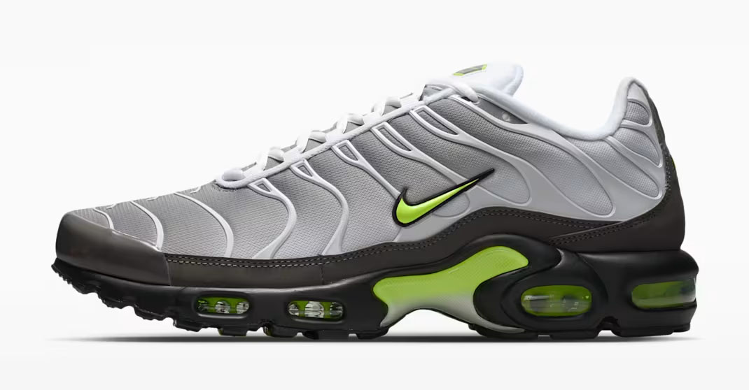 Nike Air Max Plus Neon Yellow Mens Sneakers 2