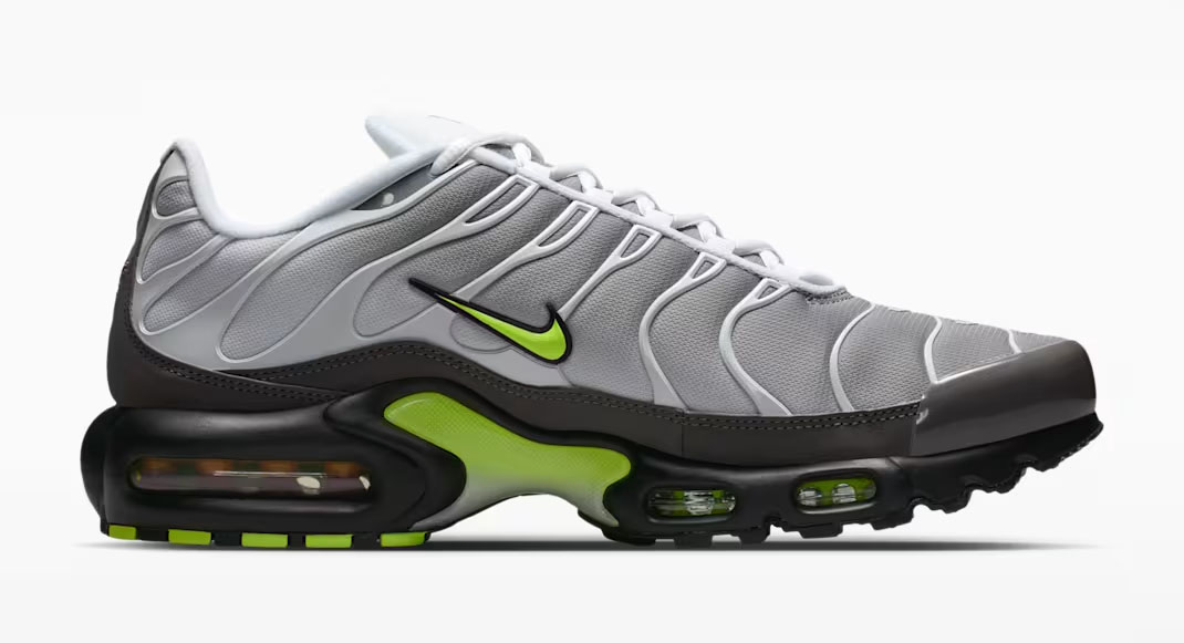 Nike Air Max Plus Neon Yellow Mens Sneakers 3