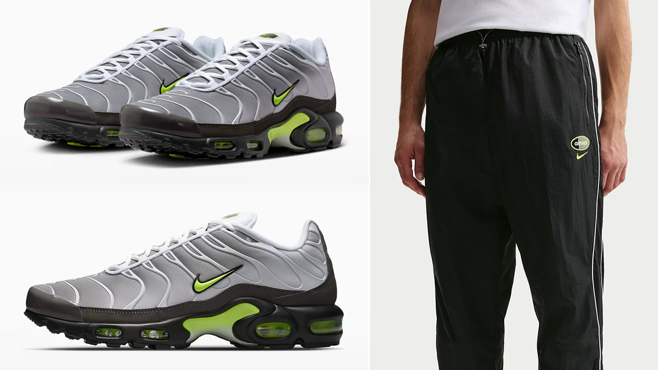 Nike Air Max Plus Neon Yellow x Nike Air Max Men's Woven Pants