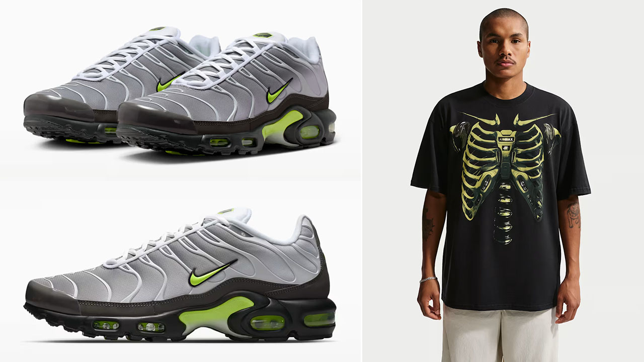 Nike Air Max Plus Neon Yellow x Nike Sportswear Max90 Exoskeleton Men's T-Shirt