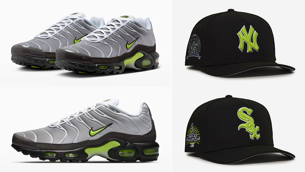 Nike Air Max Plus Neon x New Era 9FIFTY A Frame Hats Snapback Caps