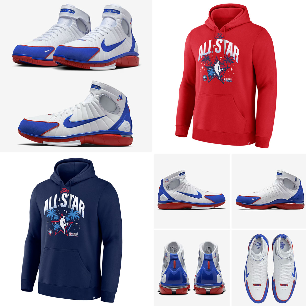 Nike Air Zoom Huarache 2K4 All Star 2026 x 2026 NBA All Star Game LA Hoodie Outfit