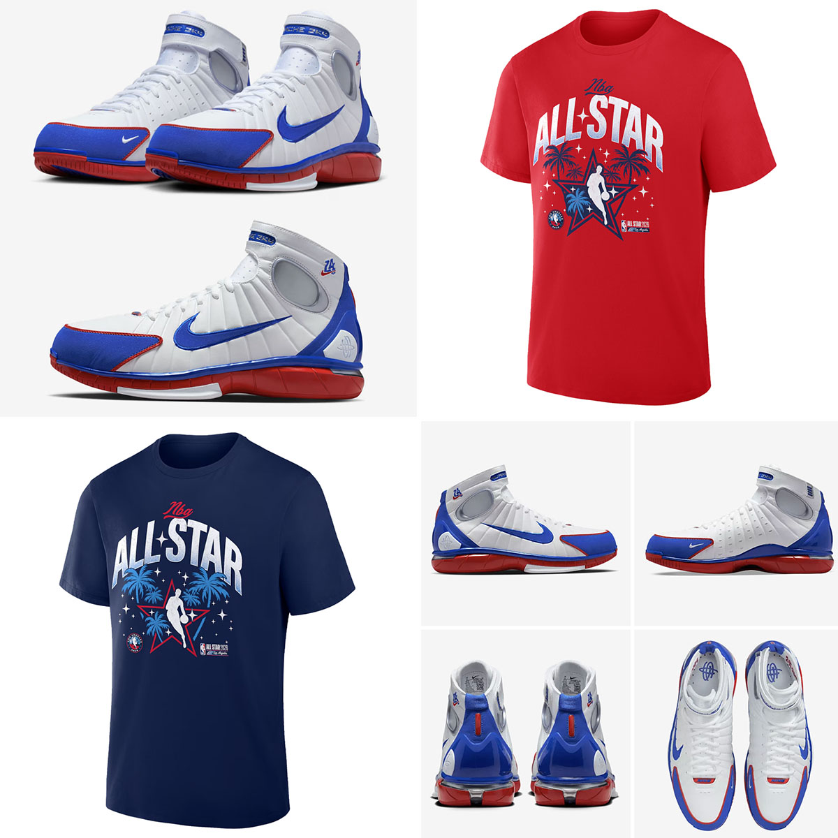 Nike Air Zoom Huarache 2K4 All Star 2026 x 2026 NBA All Star Game LA T Shirt Outfit