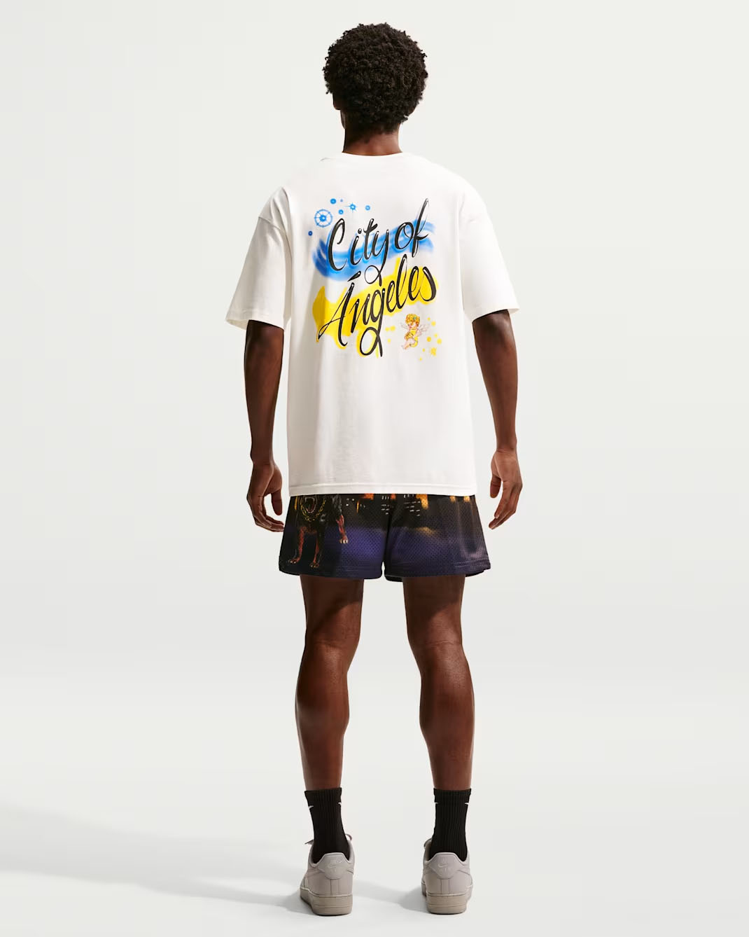 Nike City of Angels LA Standard Issue Mens Mesh Basketball Shorts 4