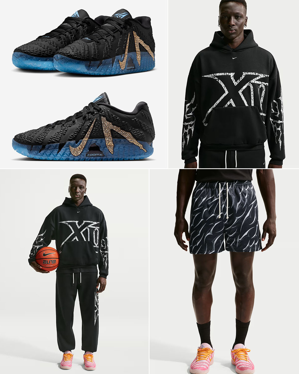 Nike Ja 3 Bling Hoodie Shorts Pants Outfit