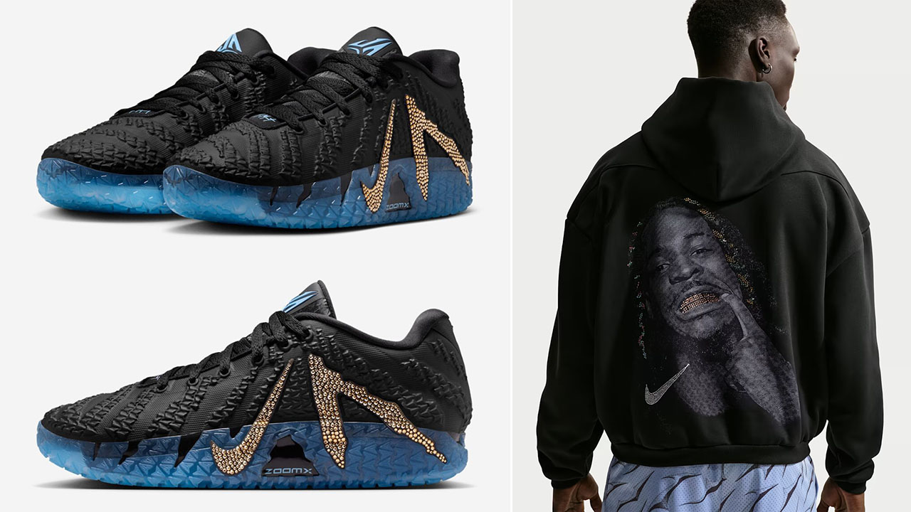 Nike Ja 3 Bling Swarovski Sneakers Hoodie Outfit
