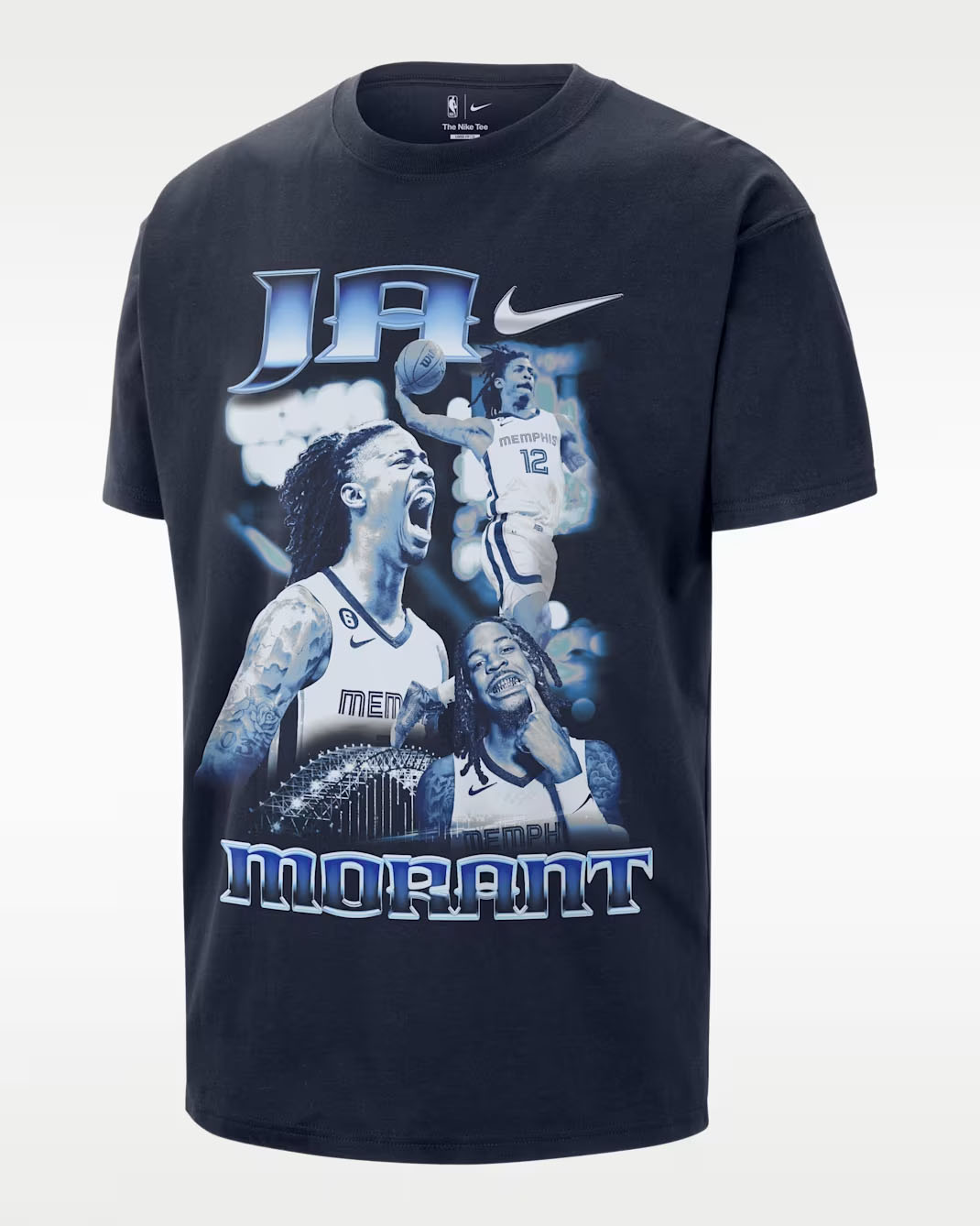 Nike Ja 3 Cobalt Bliss Warning Label All Star T Shirt 1