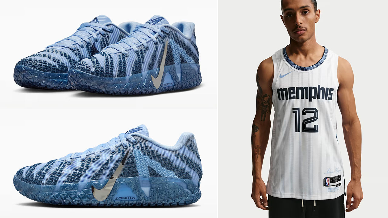 Nike Ja 3 Cobalt Bliss x Ja Morant Grizzlies City Edition Swingman Jersey