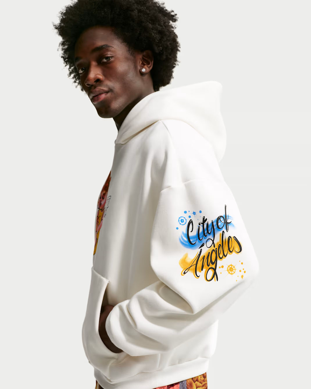 Nike LA City of Angels Standard Issue Basketball Hoodie Sail 2