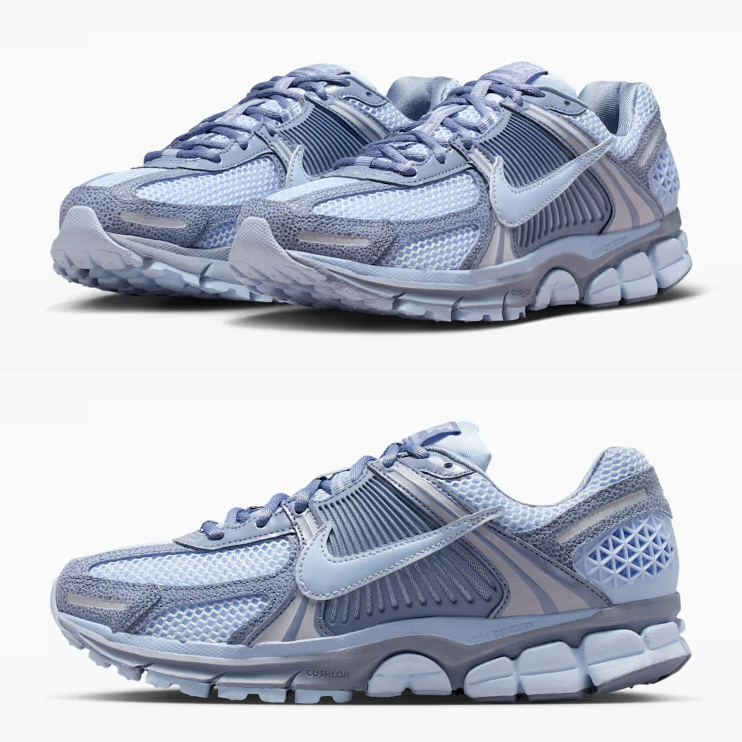Nike Zoom Vomero 5 Ashen Slate Hydrogen Blue Ghost Metallic Silver Womens Sneakers II6236-400