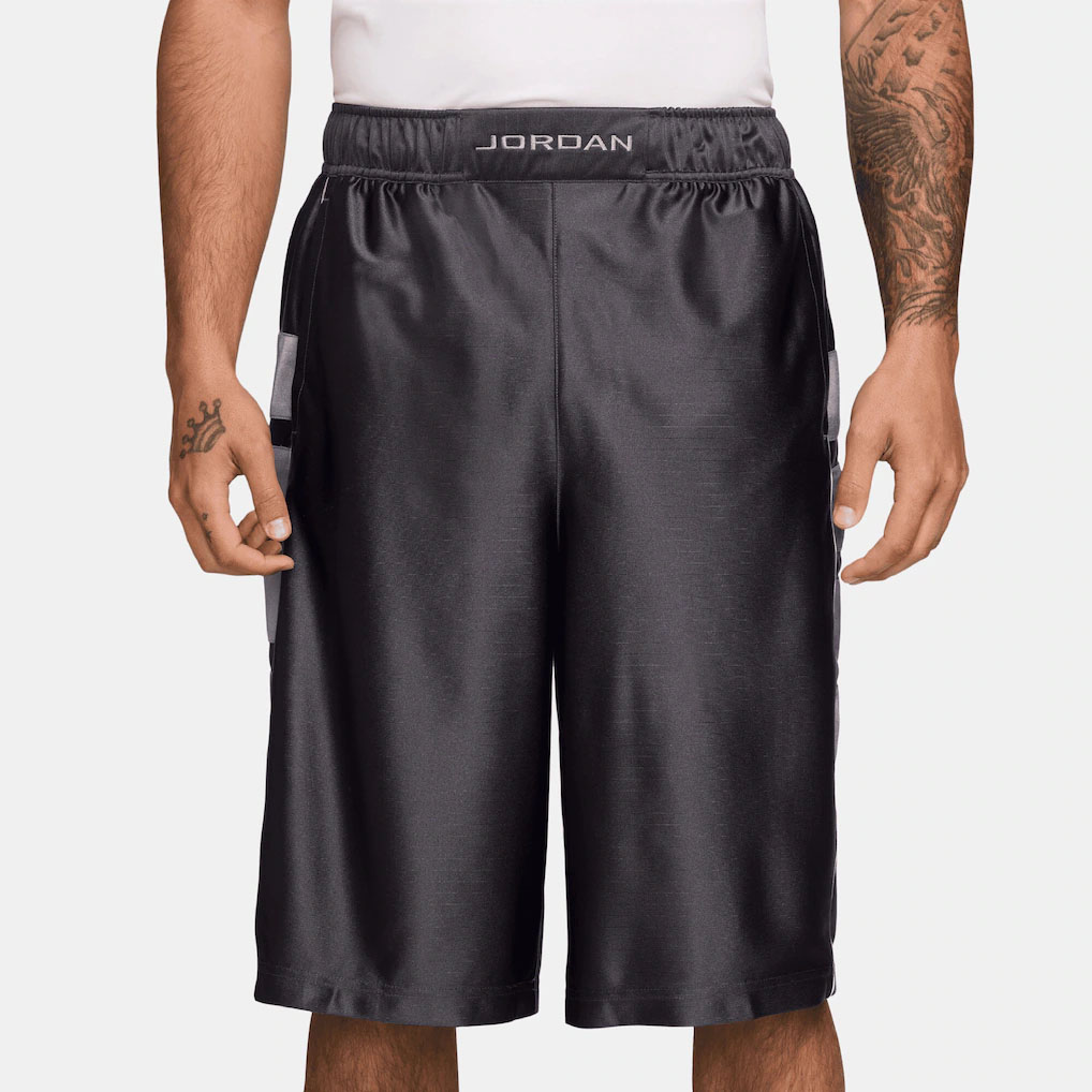 Paris Saint-Germain Jordan Brand Men's Cat Scratch Shorts Black Grey 1