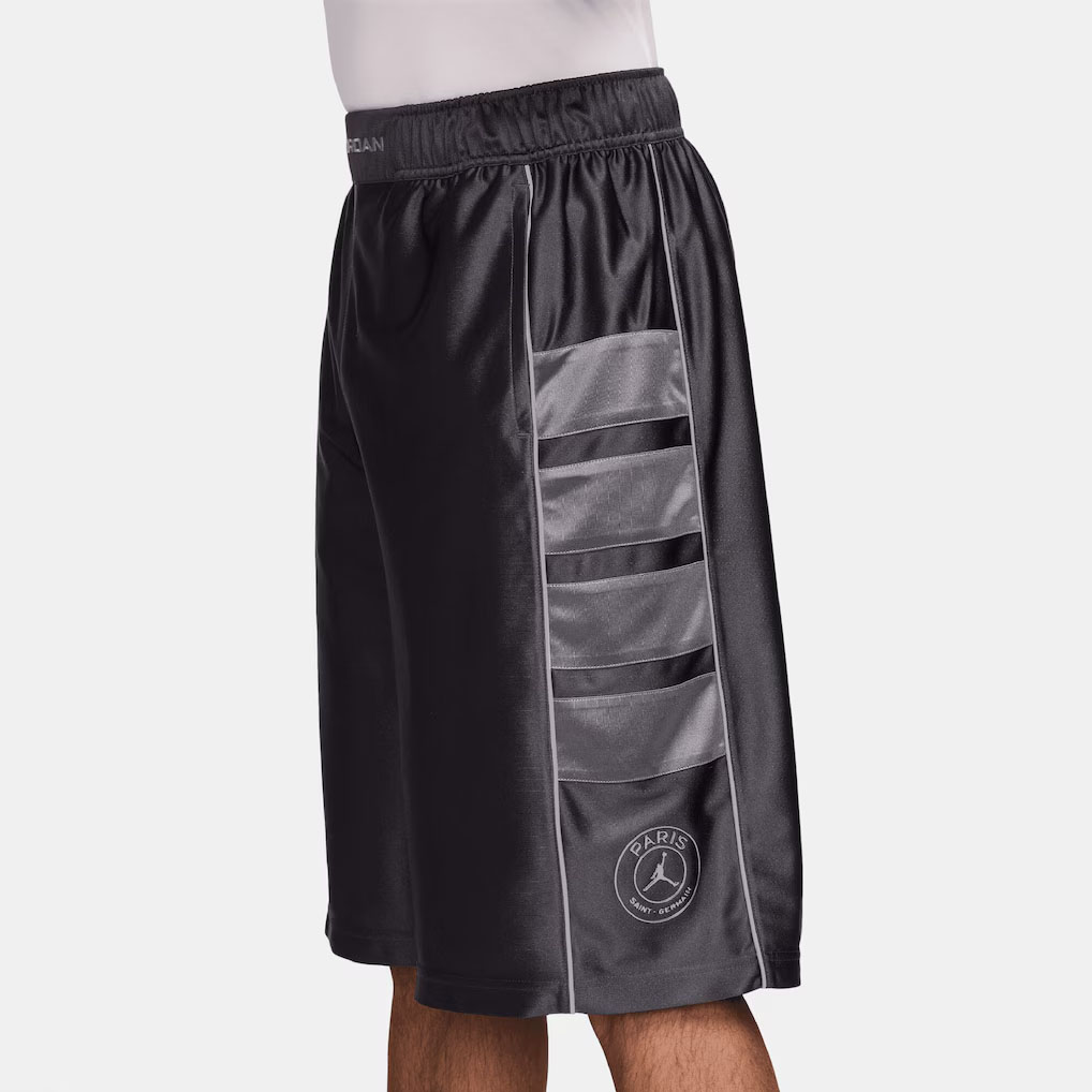 Paris Saint-Germain Jordan Brand Men's Cat Scratch Shorts Black Grey 2