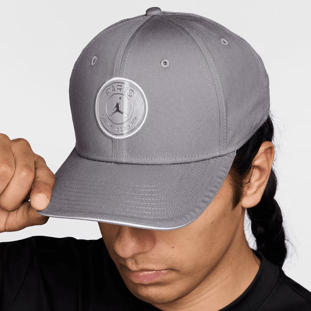 Paris Saint-Germain Jordan Brand Rise Flex Hat Grey Silver