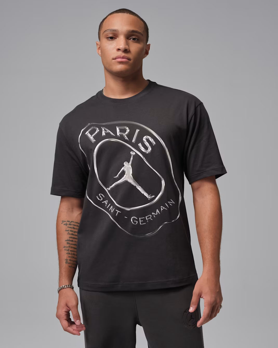 Paris Saint-Germain Men's Practice T-Shirt Oil Grey