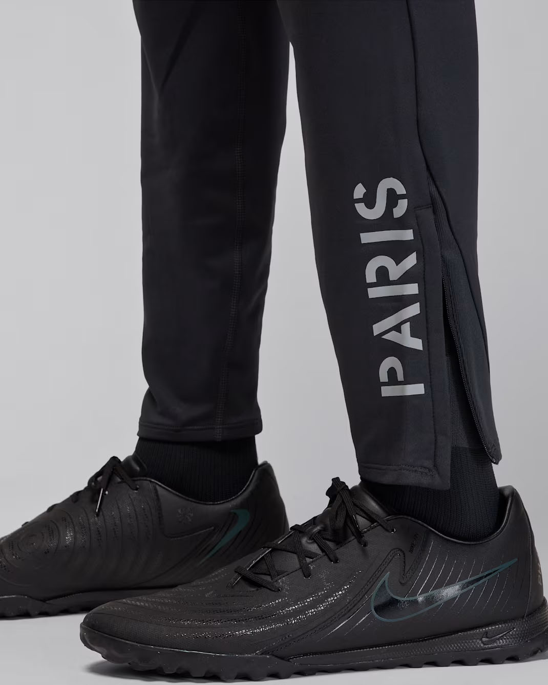 Paris Saint-Germain Strike Fourth Men's Jordan Dri-FIT Soccer Knit Pants Off Noir Grey 3
