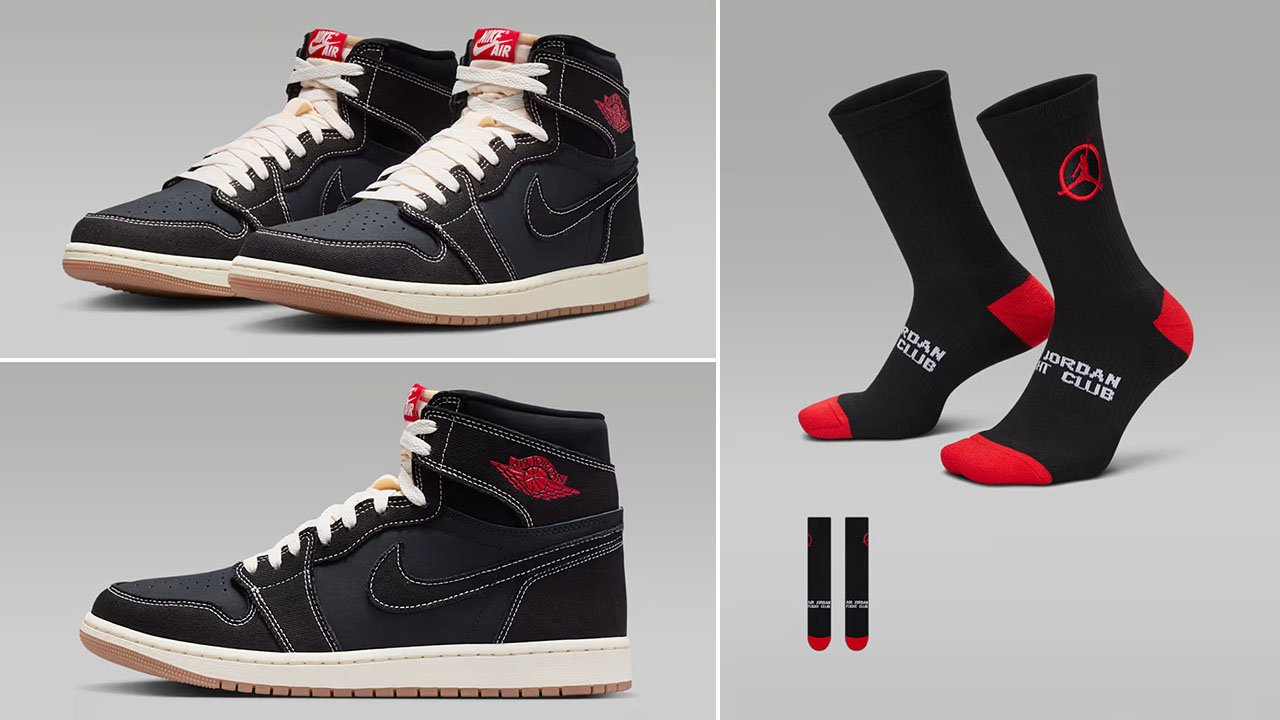 Air Jordan 1 High OG Flight Club x Jordan Flight Club Cushioned Crew Socks