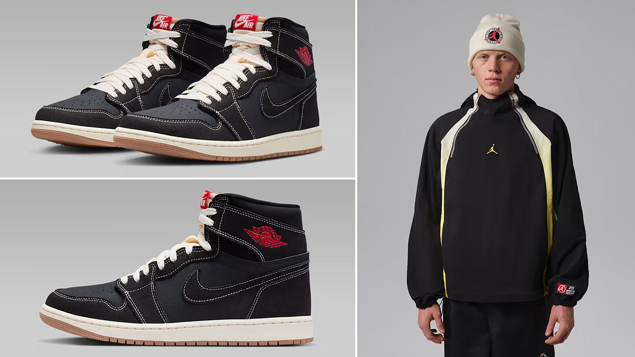 Air Jordan 1 High OG Flight Club x Jordan Flight Men's Lightweight Half-Zip Hoodie to Match Sneakers