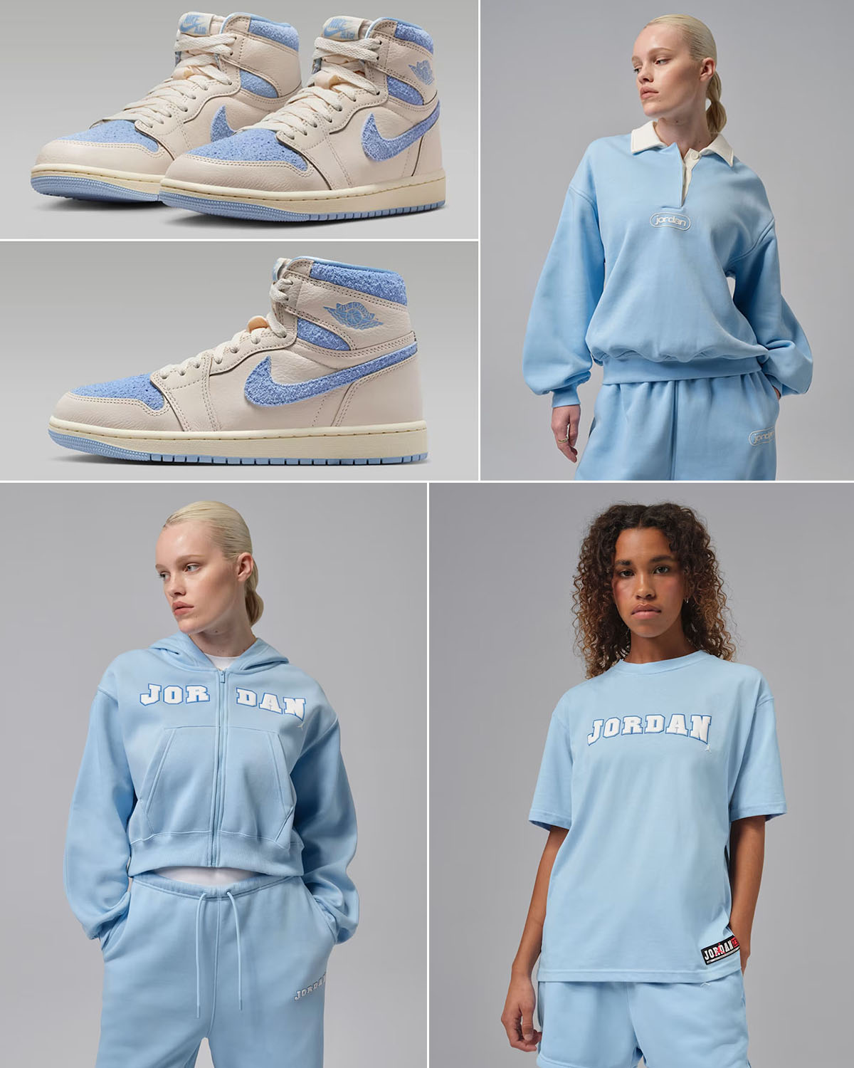 Air Jordan 1 High OG Psychic Blue Clothing Outfits