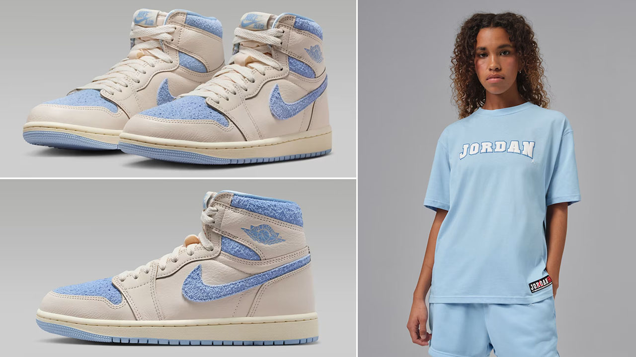 Air Jordan 1 High OG Psychic Blue x Jordan Brooklyn Women's Graphic T-Shirt