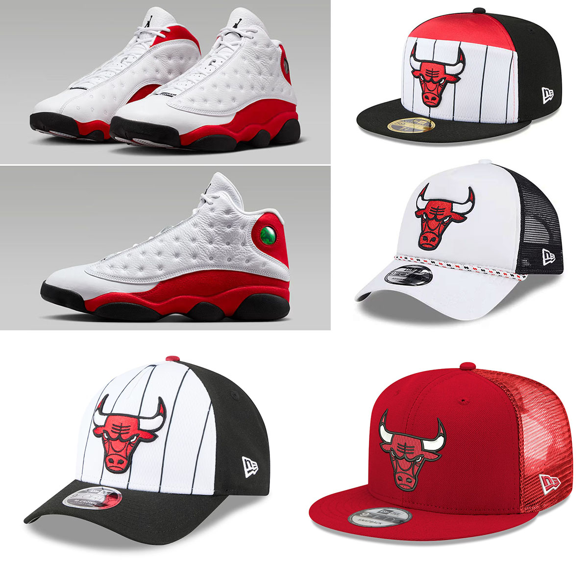 Air Jordan 13 Chicago Cherry 2026 Bulls Hats to Match Sneakers