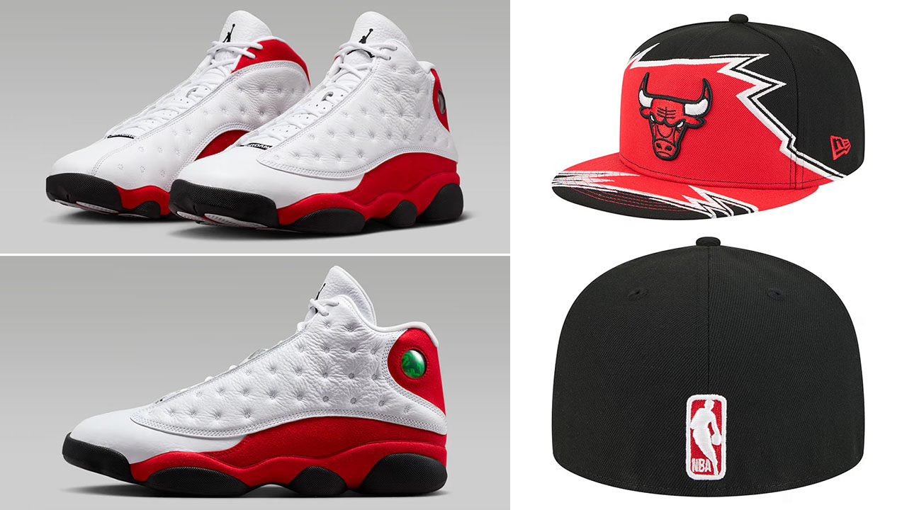 Air Jordan 13 Chicago Cherry 2026 x Chicago Bulls New Era Break 59FIFTY Fitted Hat