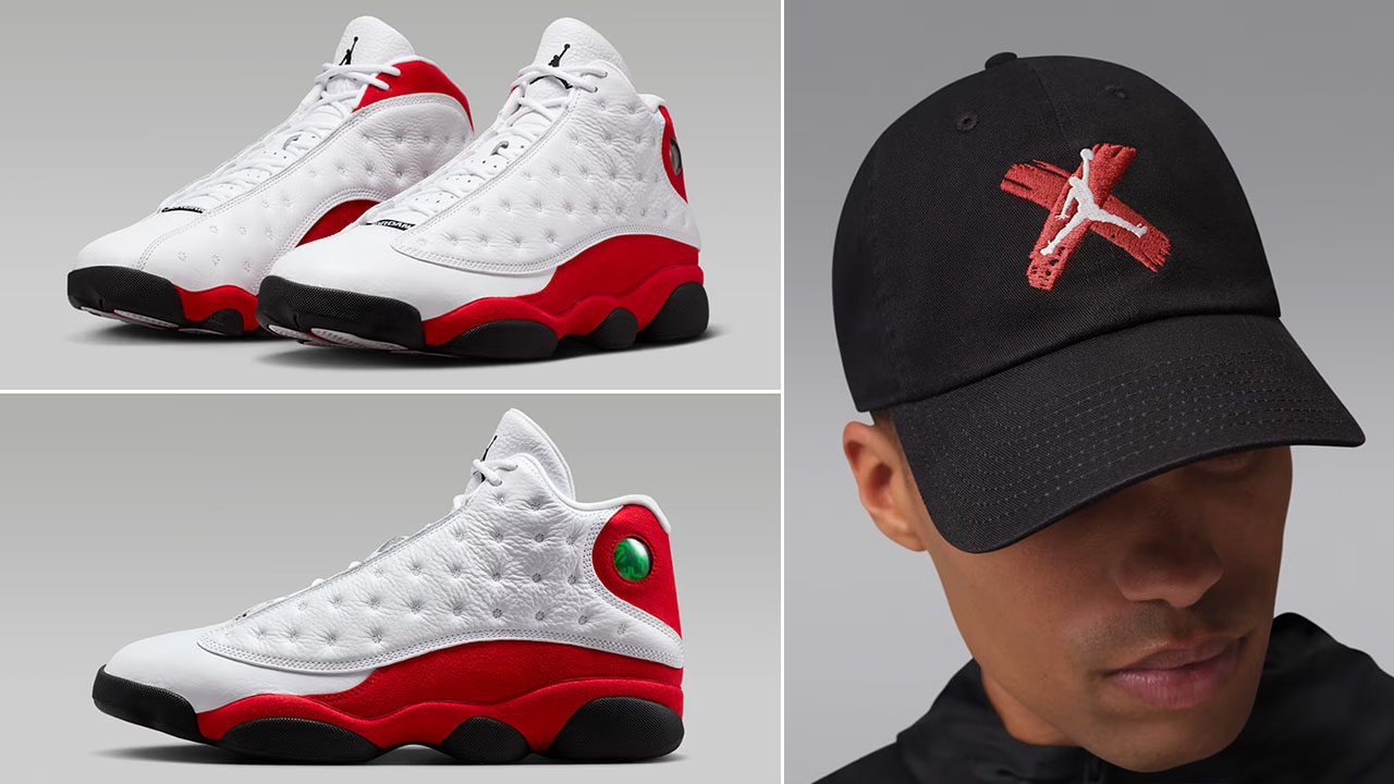 Air Jordan 13 Chicago Cherry 2026 x Jordan Banned Club Curved Bill Hat