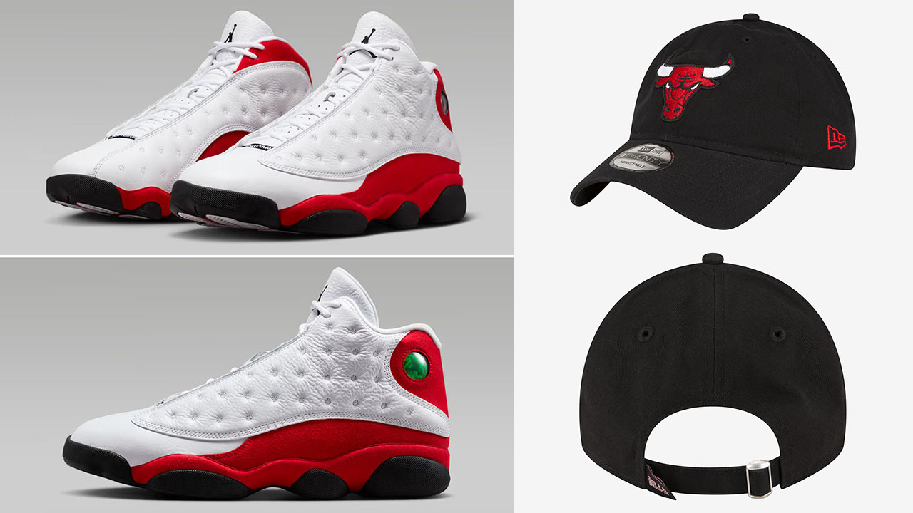 Air Jordan 13 Chicago Cherry 2026 x New Era Chicago Bulls Core Classic 9TWENTY Adjustable Hat