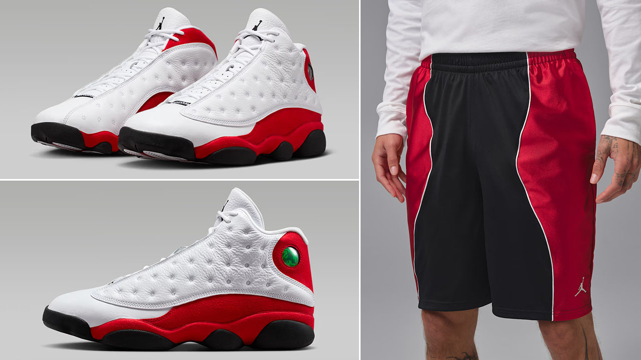 Air Jordan 13 True Red Chicago Cherry 2026 x Jordan Sport Men's Dri-FIT Y2K Shorts