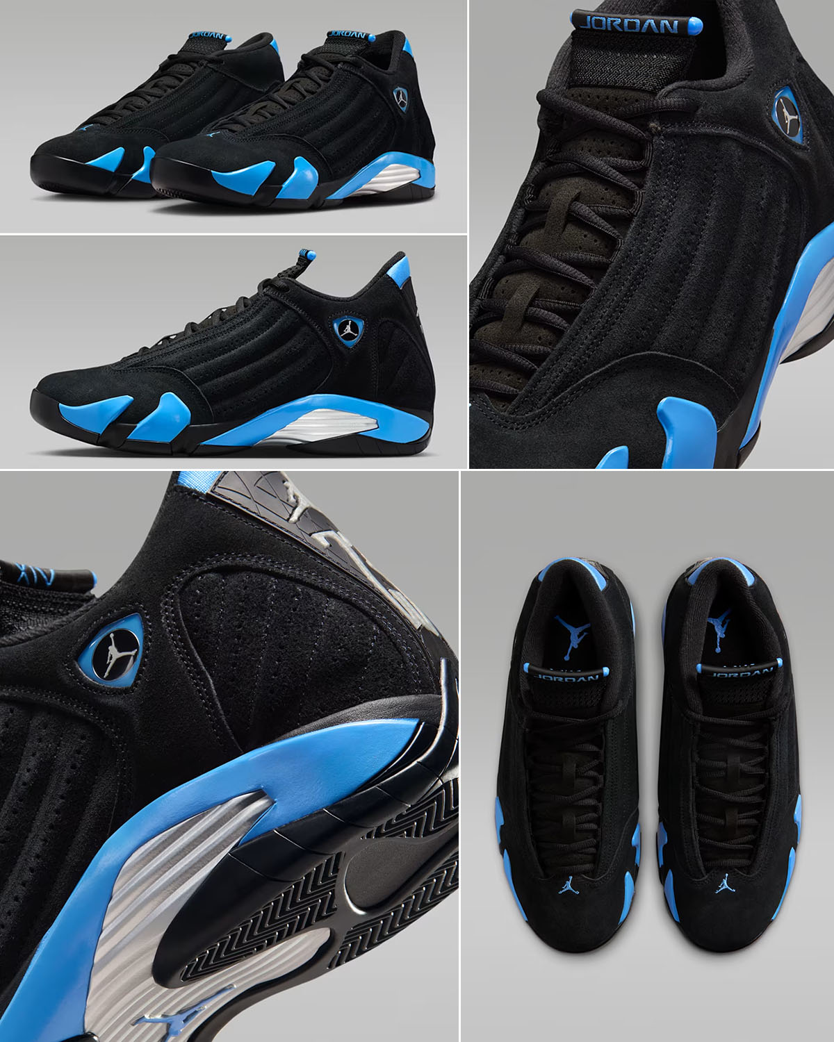 Air Jordan 14 Black University Blue 2026 487471-007