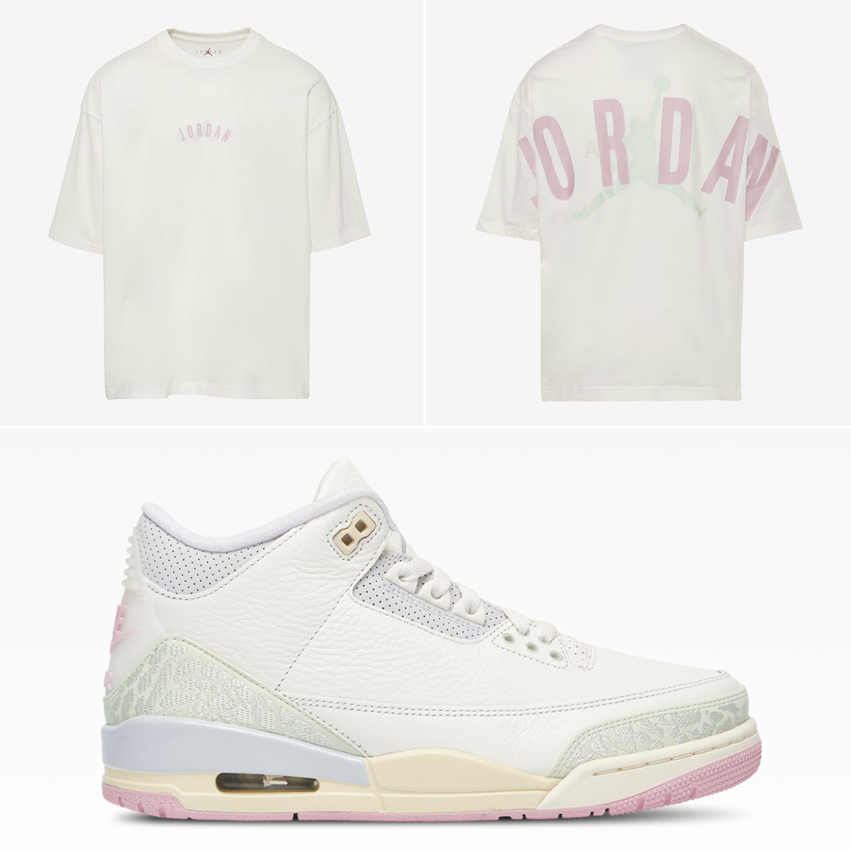 Air Jordan 3 Spring is in the Air x Jordan Back Stretch Oversized Men's T-Shirt to Match Sneakers