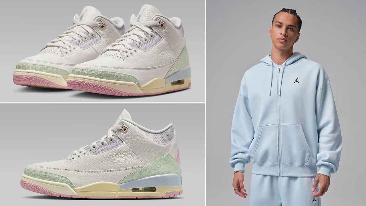 Air Jordan 3 Spring is in the Air x Jordan Brooklyn Fleece Men’s Oversized Full-Zip Hoodie