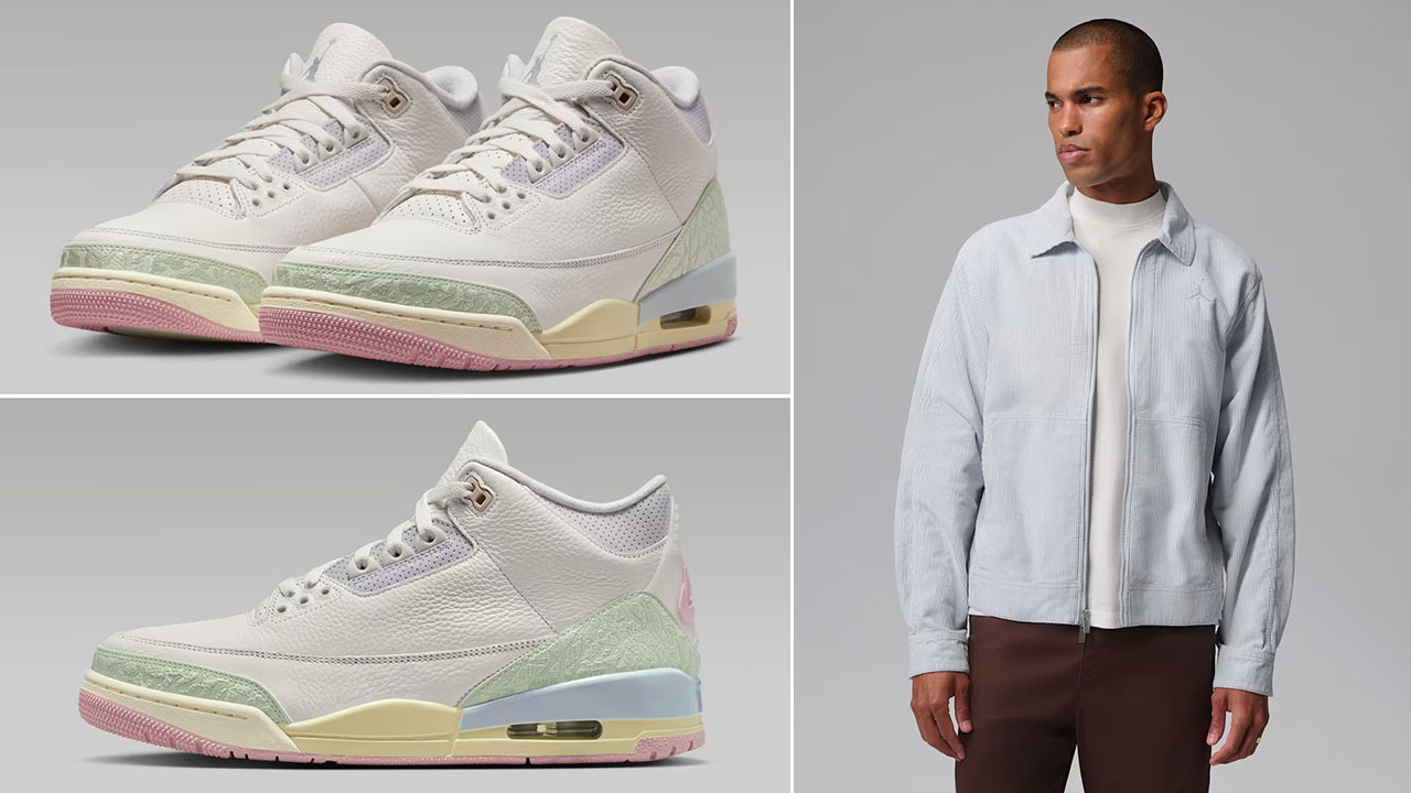 Air Jordan 3 Spring is in the Air x Jordan Flight Men’s Corduroy Chore Jacket
