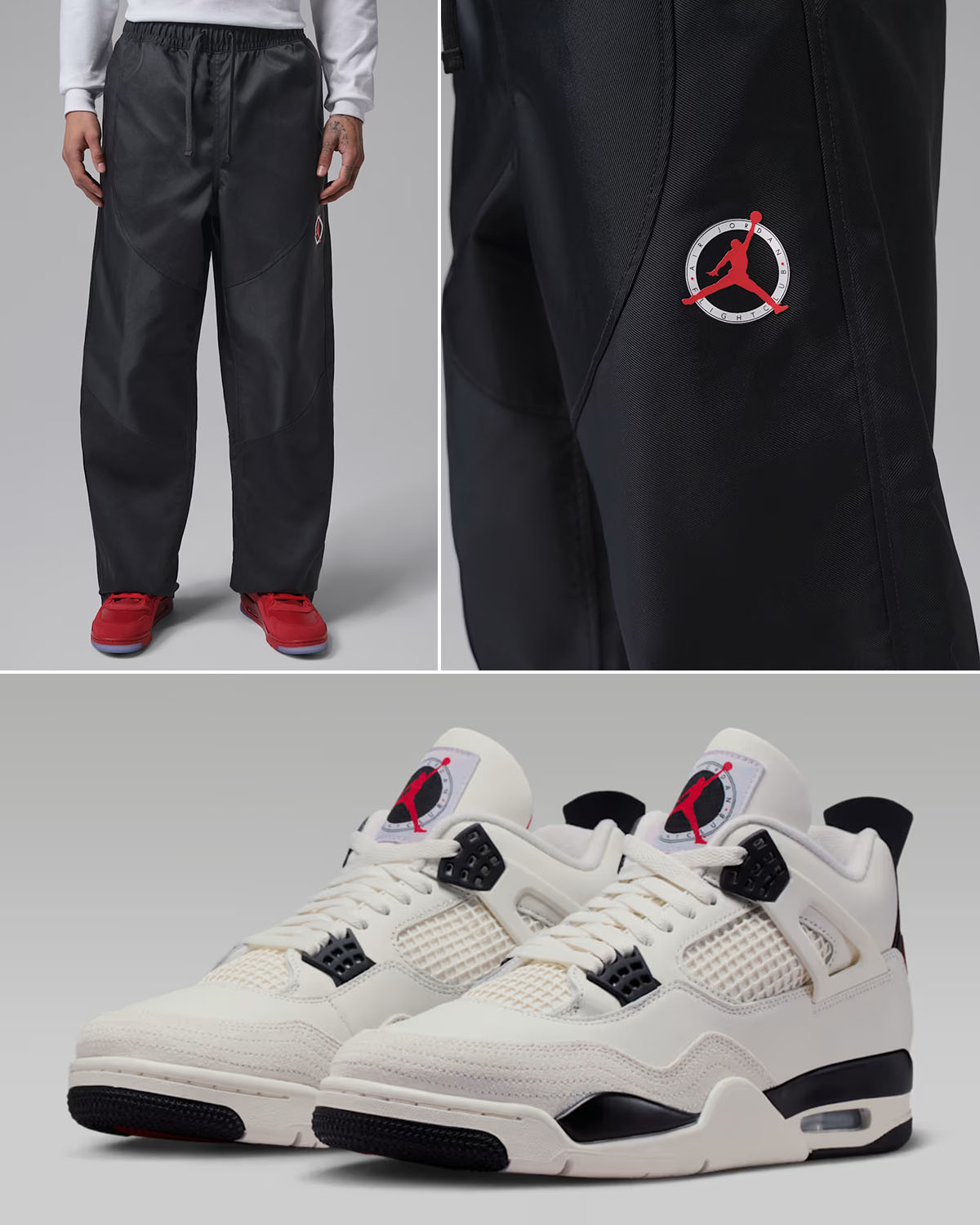 Air Jordan 4 Flight Club x Jordan Flight Club Men's Twill Pants to Match Sneakers