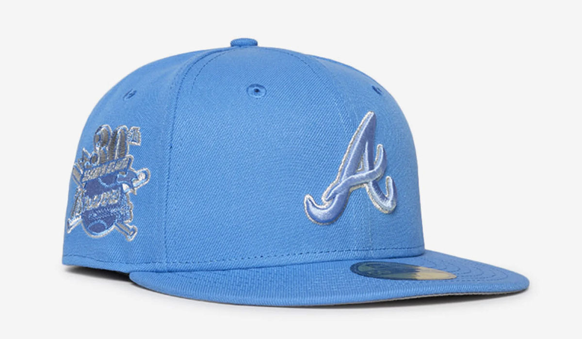 Atlanta Braves New Era 59FIFTY Fitted Hat Air Force Blue