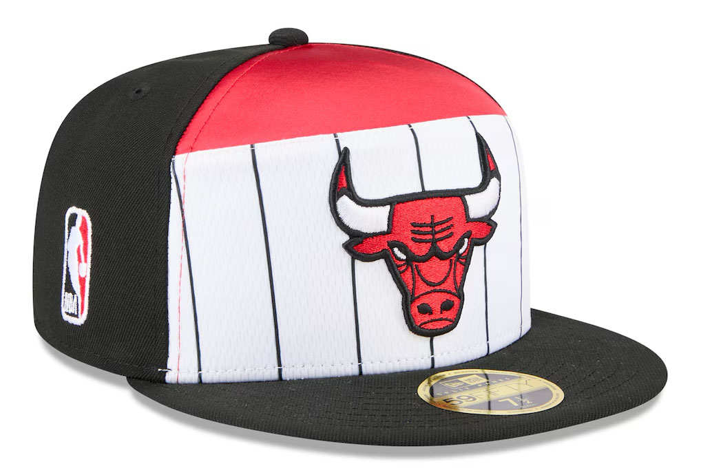 Chicago Bulls New Era 2025 NBA Tip Off Split Panel 59FIFTY Fitted Hat 2