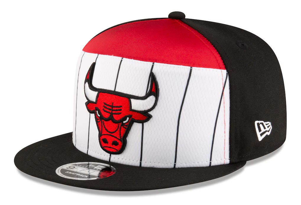 Chicago Bulls New Era 2025 NBA Tip Off Split Panel 9FIFTY Snapback Hat 1
