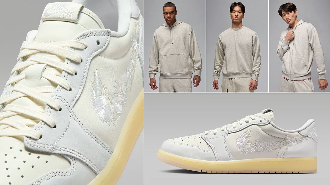How to Style Air Jordan 1 Low OG Floral Swoosh Outfits