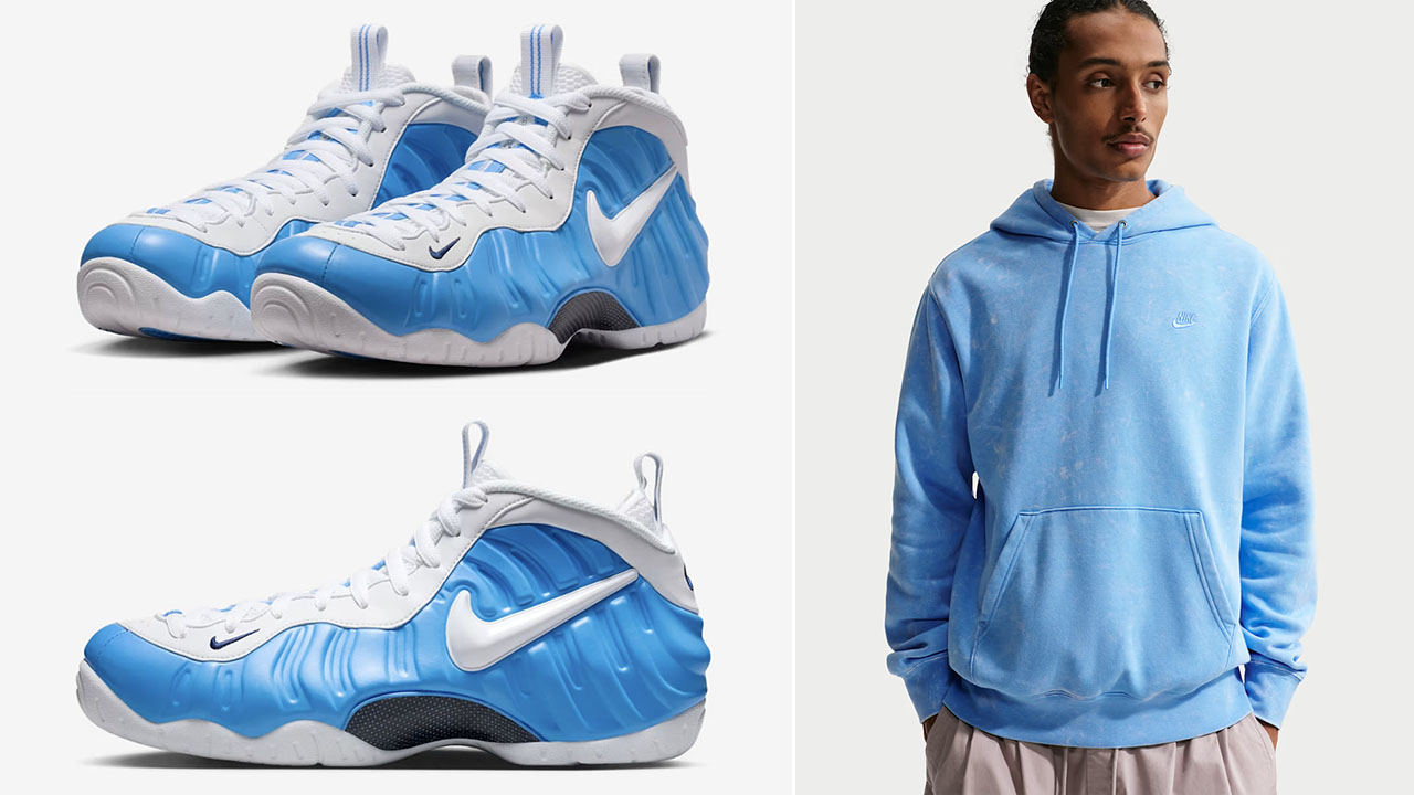 How to Style the Nike Air Foamposite Pro University Blue Sneakers With Outfits