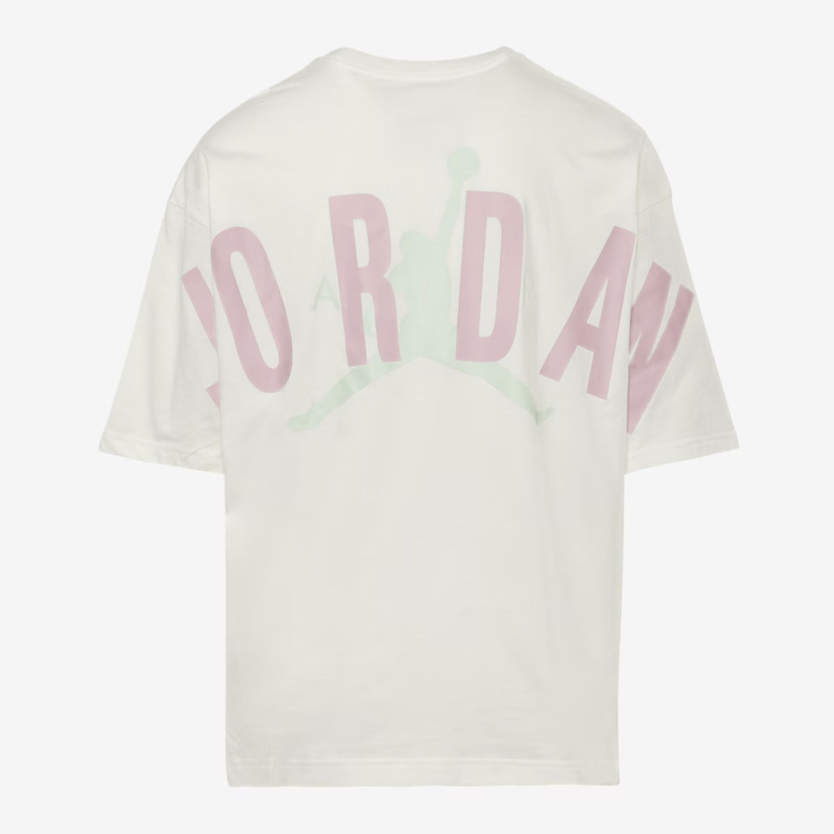 Jordan Back Stretch Oversized Men's T-Shirt Sail Iced Carmine Jade Aura 1