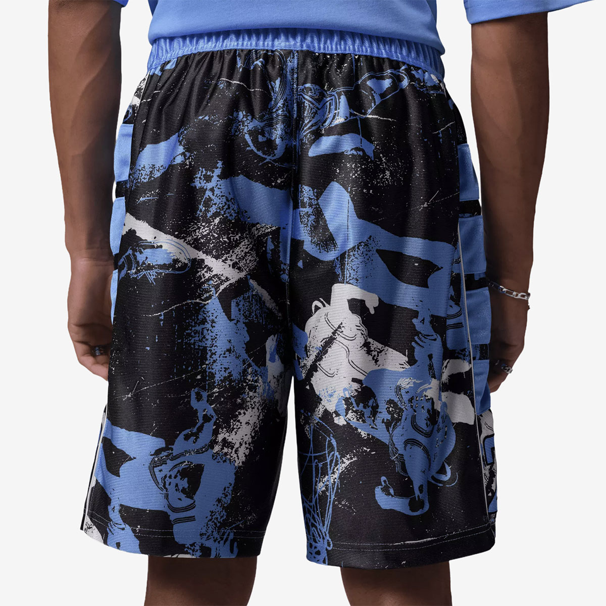 Jordan Brooklyn Cat Scratch Mens Shorts University Blue Black 2