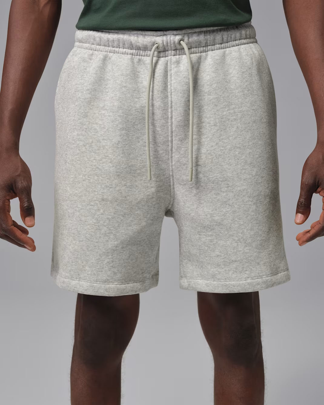 Jordan Brooklyn Fleece Men's Shorts Grey Heather 1